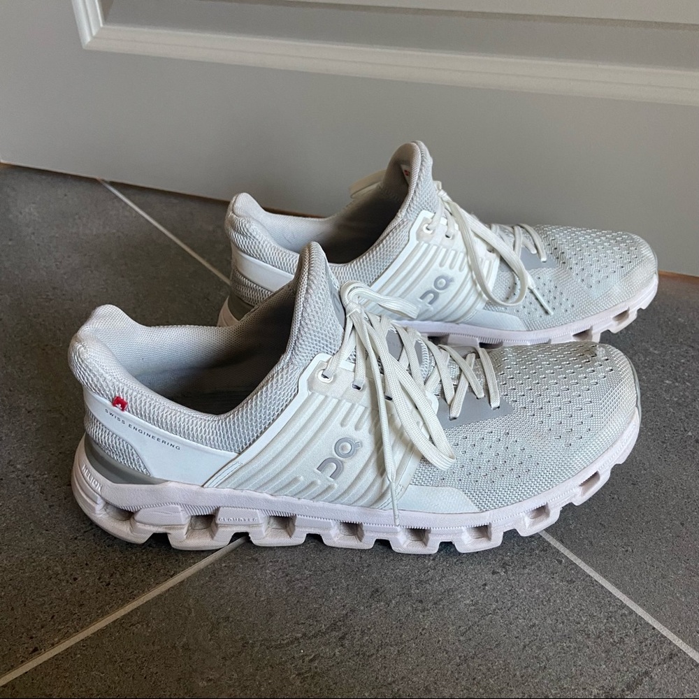 On Cloud Cloudswift White/Grey Womens 9.5